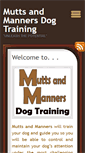 Mobile Screenshot of muttsandmanners.com